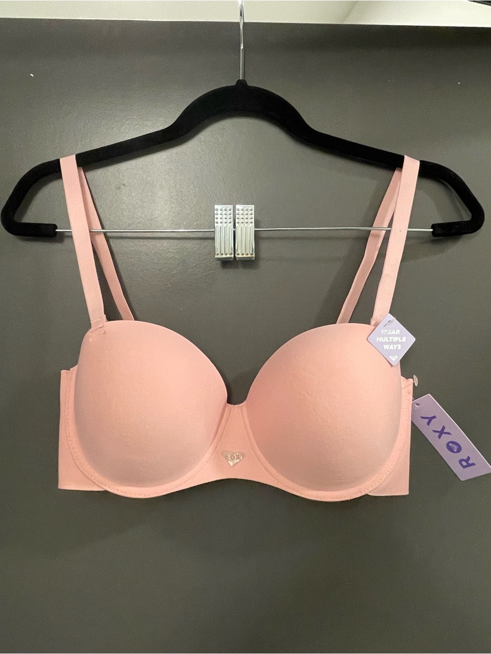 Roxy Blush Pink Convertible Push-Up Bra